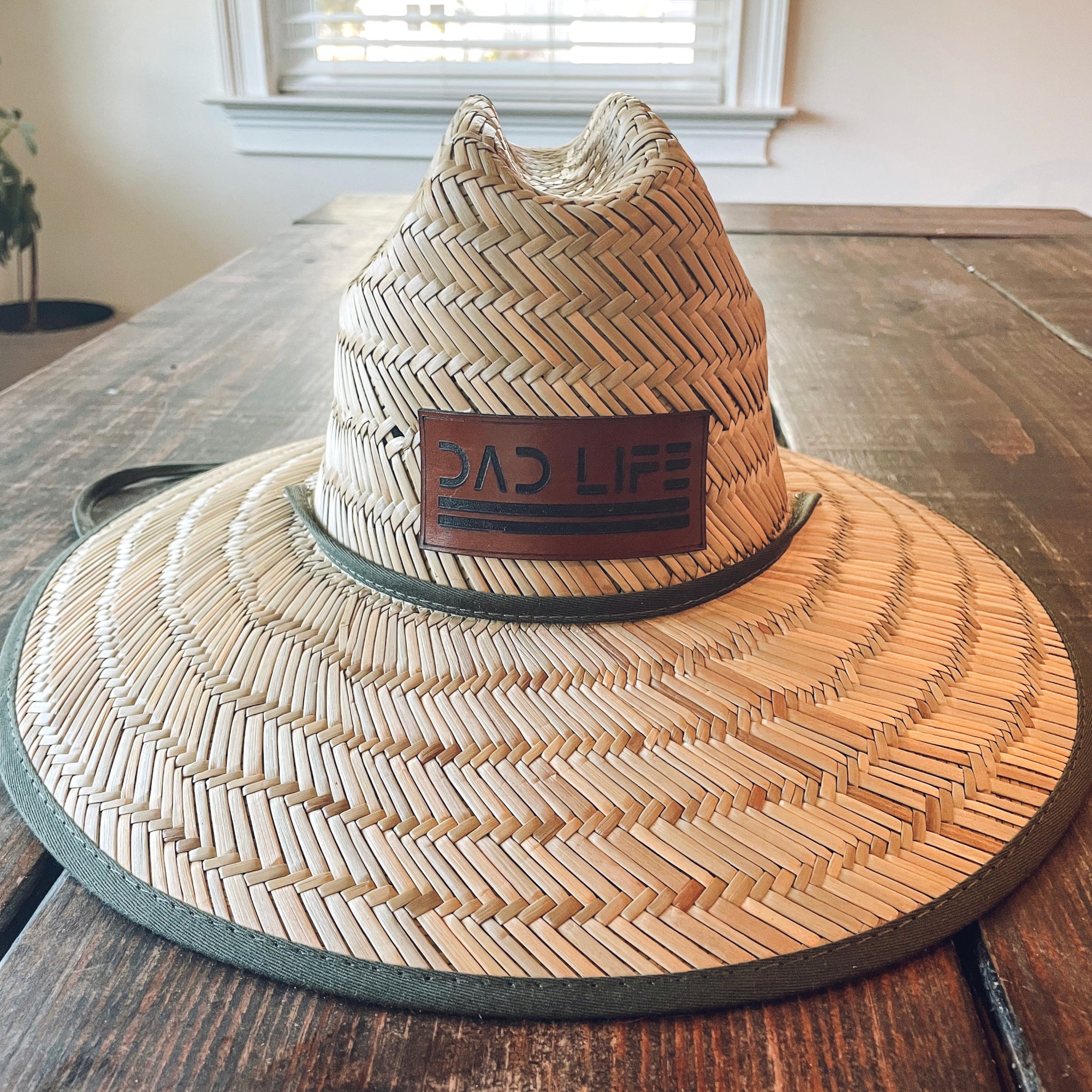 Dad Life Straw Beach Hat